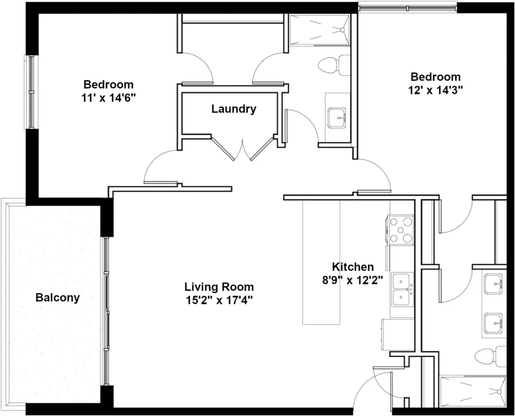 Floor plan for this apartment