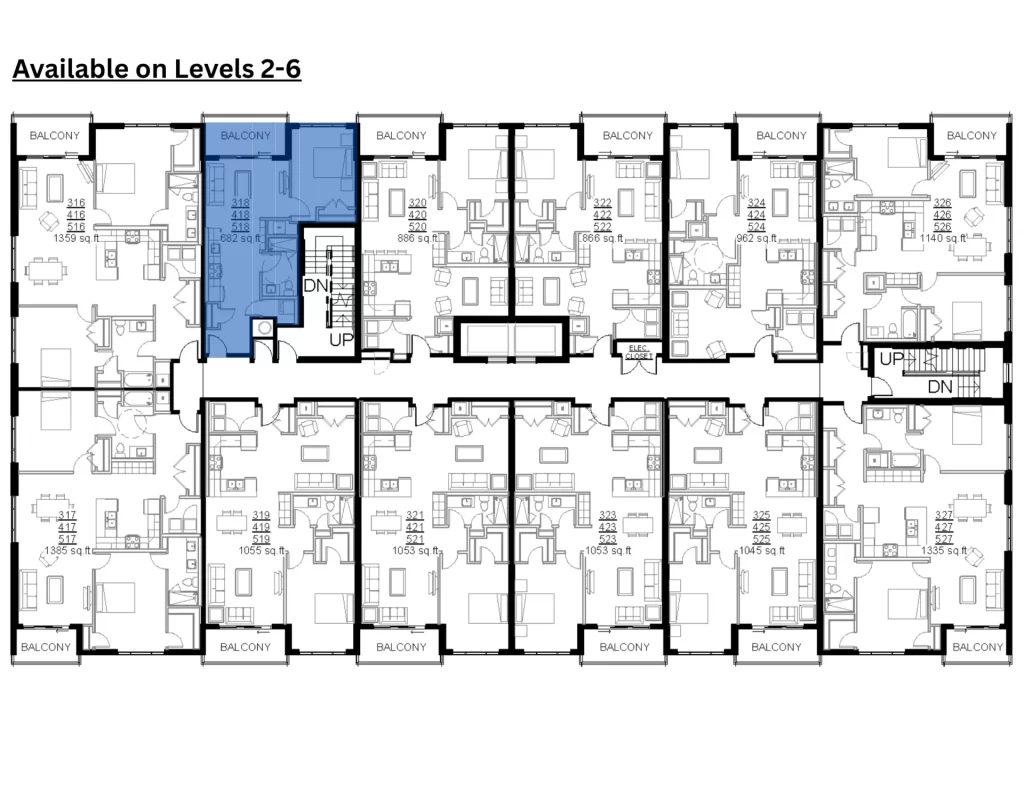 3D rendered floor plan for this apartment
