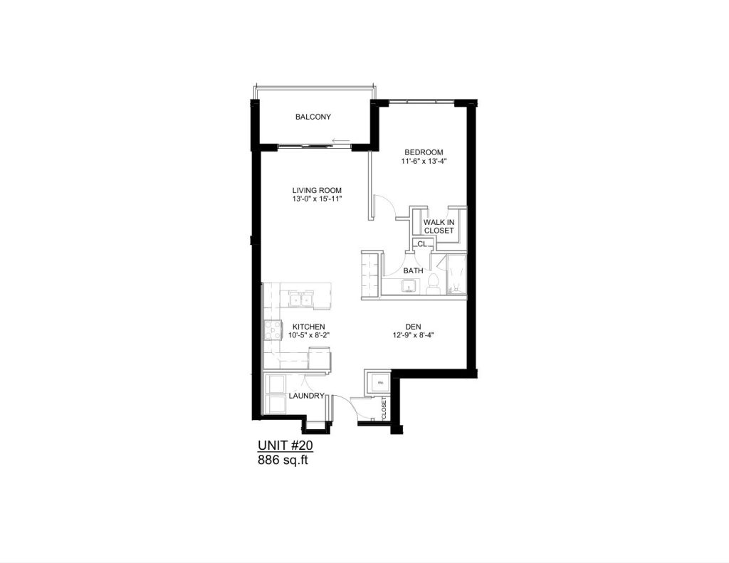 Floor plan for this apartment