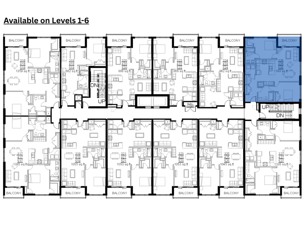3D rendered floor plan for this apartment