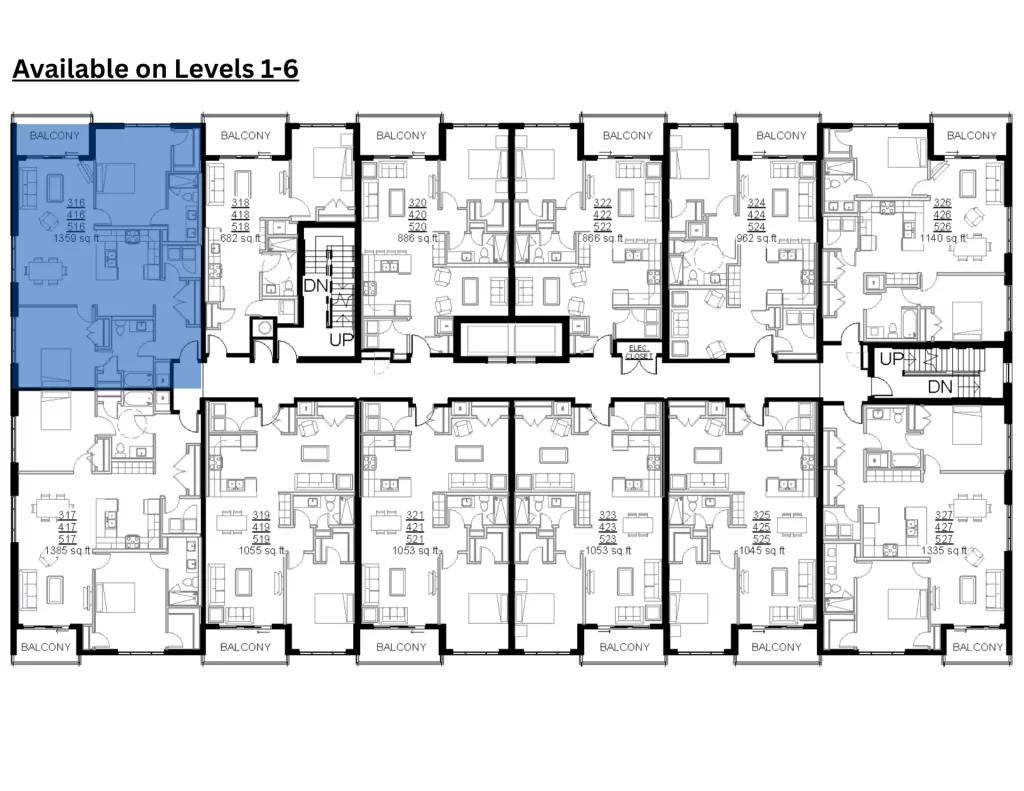 3D rendered floor plan for this apartment