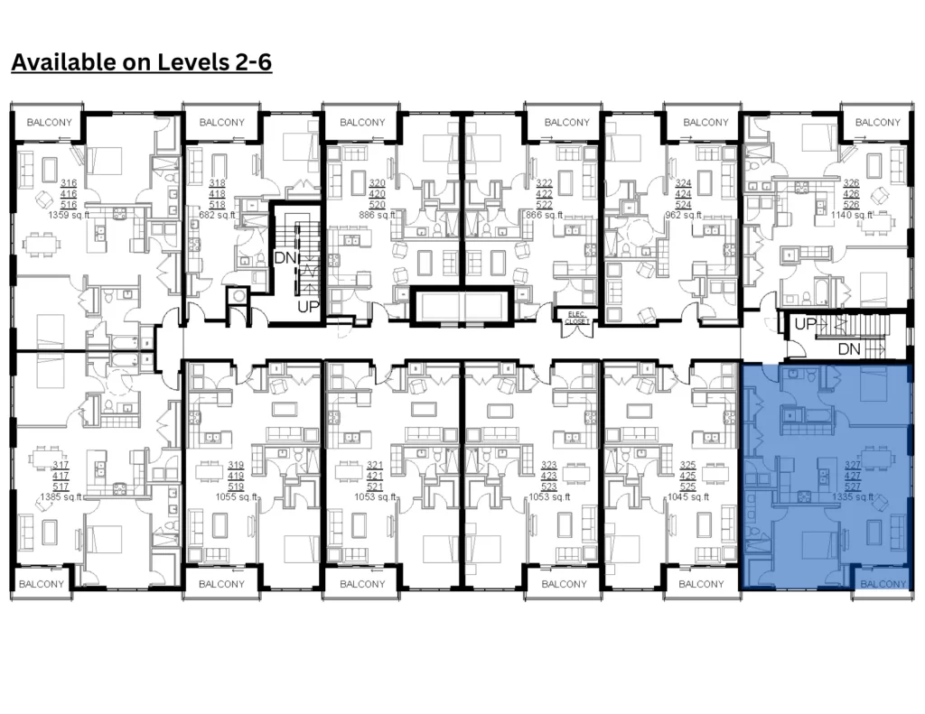3D rendered floor plan for this apartment