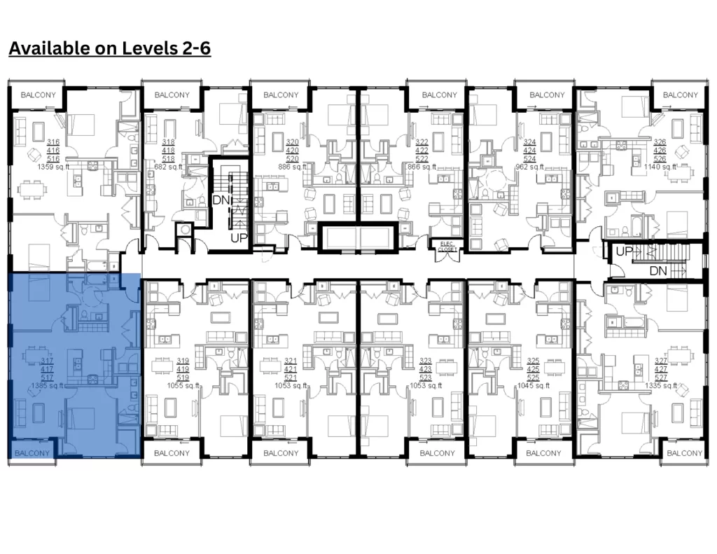 3D rendered floor plan for this apartment