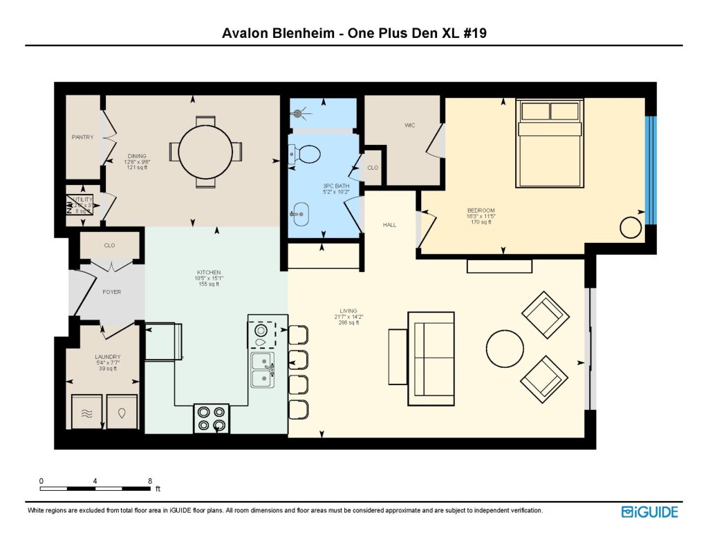 Floor plan for this apartment
