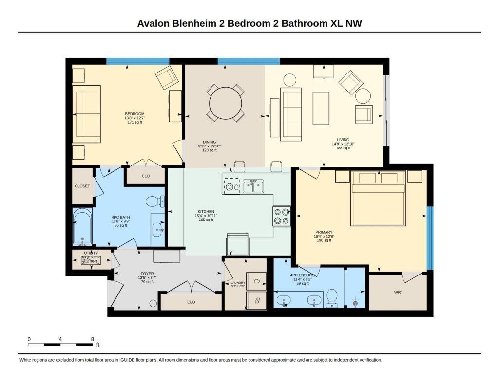 Floor plan for this apartment