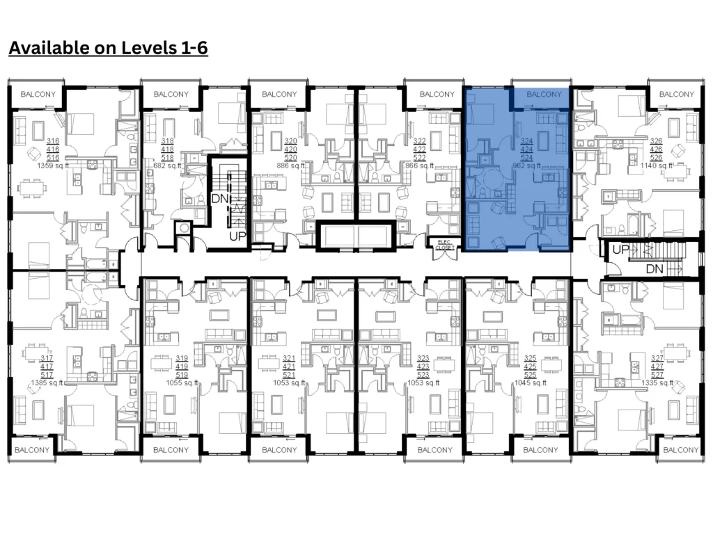 3D rendered floor plan for this apartment