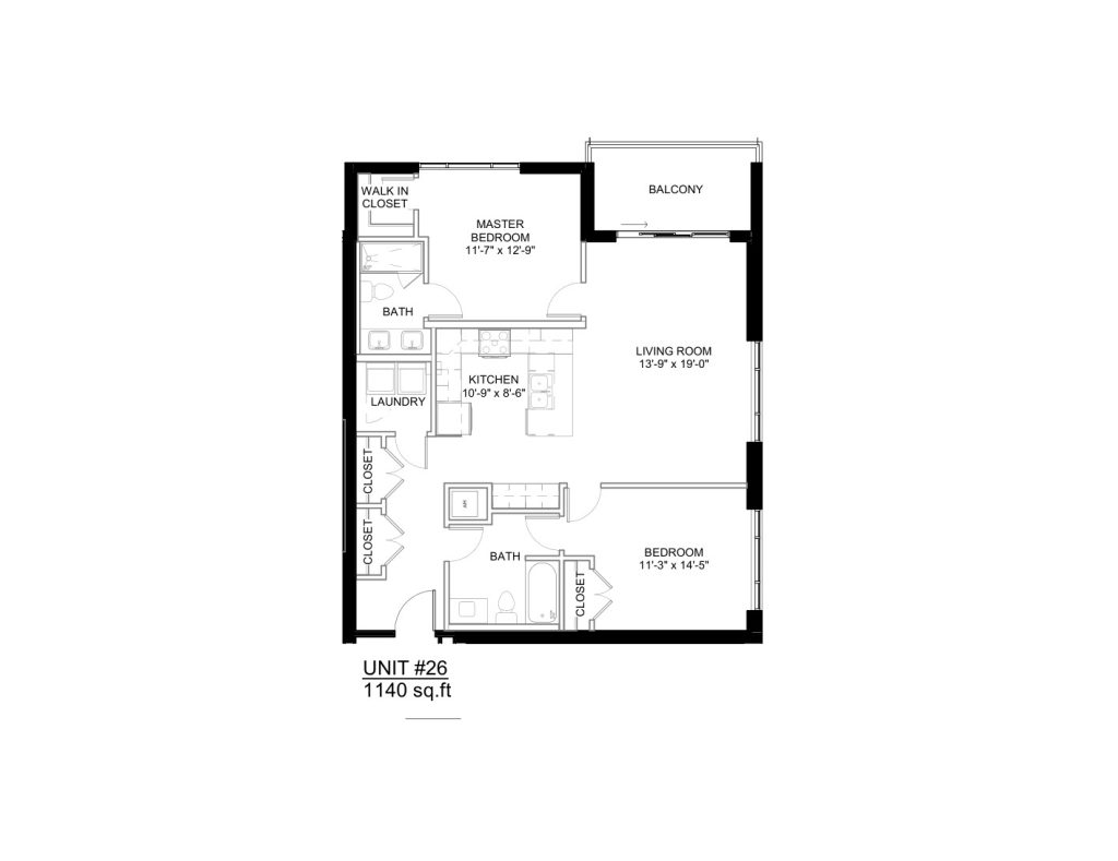 Floor plan for this apartment